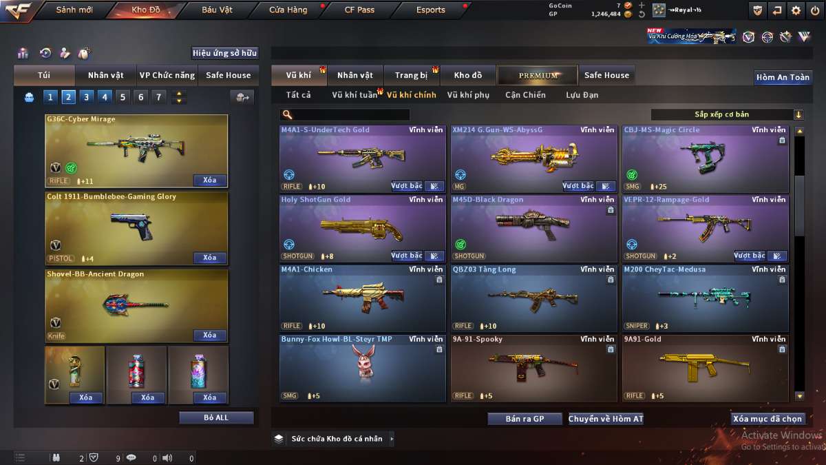 shop acc cf uy tin gia re